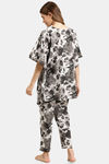 Prakrti Cloth Cafe Cotton Pyajama Set - White — thumbnail 3