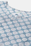 Prakrti Cloth Cafe Cotton Pyajama Set - Blue — thumbnail 5