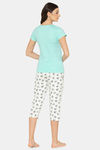 Lounge Dreams Cotton Capri Set - White — thumbnail 3