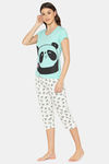 Lounge Dreams Cotton Capri Set - White — thumbnail 4