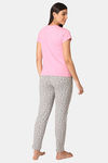 Lounge Dreams Cotton Night Suit - Grey — thumbnail 3