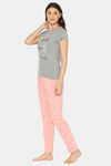 Lounge Dreams Cotton Night Suit - Peach — thumbnail 4