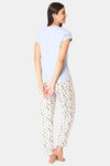 Lounge Dreams Cotton Night Suit - White — thumbnail 3