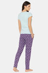 Lounge Dreams Cotton Night Suit - Purple — thumbnail 3