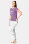 Lounge Dreams Cotton Night Suit - Green — thumbnail 2