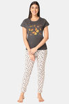 Lounge Dreams Cotton Night Suit - White — thumbnail 1