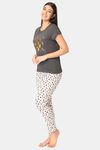 Lounge Dreams Cotton Night Suit - White — thumbnail 2