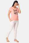 Lounge Dreams Cotton Night Suit - White — thumbnail 3