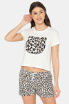 Lounge Dreams Cotton Night Suit - Black — thumbnail 1