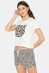 Lounge Dreams Cotton Night Suit - Black — thumbnail 2
