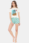 Lounge Dreams Cotton Shorts Set - Off White — thumbnail 3