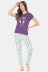 Lounge Dreams Cotton Top - Purple — thumbnail 4