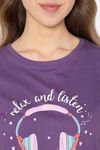 Lounge Dreams Cotton Top - Purple — thumbnail 5