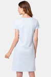 Lounge Dreams Cotton Mid Length Nightdress - Blue — thumbnail 3