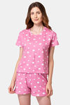 Lounge Dreams Cotton Shorts Set - Pink — thumbnail 1
