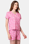 Lounge Dreams Cotton Shorts Set - Pink — thumbnail 2