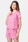Lounge Dreams Cotton Shorts Set - Pink — thumbnail 3