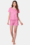 Lounge Dreams Cotton Shorts Set - Pink — thumbnail 5
