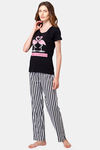 Lounge Dreams Cotton Pyjama Set - Black — thumbnail 3