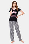 Lounge Dreams Cotton Pyjama Set - Black — thumbnail 4
