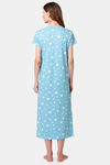 Lounge Dreams Cotton Nightdress - Blue — thumbnail 4