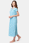 Lounge Dreams Cotton Nightdress - Blue — thumbnail 5