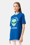 Lounge Dreams Cotton T-Shirt - Blue — thumbnail 2