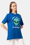 Lounge Dreams Cotton T-Shirt - Blue — thumbnail 3