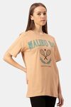 Lounge Dreams Cotton T-Shirt - Beige — thumbnail 2
