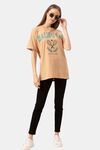 Lounge Dreams Cotton T-Shirt - Beige — thumbnail 5