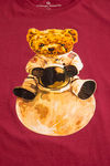 Lounge Dreams Cotton T-Shirt - Burgundy — thumbnail 6