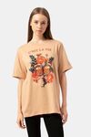 Lounge Dreams Cotton T-Shirt - Beige — thumbnail 1