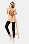 Lounge Dreams Cotton T-Shirt - Beige — thumbnail 5