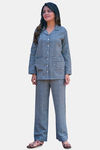 Navyas Fashion Cotton Loungewear Dress - Blue — thumbnail 2