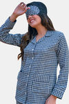 Navyas Fashion Cotton Loungewear Dress - Blue — thumbnail 4