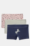 Mackly Medium Rise Full Coverage Boyshort (Pack of 3) - Multicolor — thumbnail 1