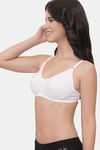 LILY Everyday Single Layered Non Wired 3/4th Coverage T-Shirt Bra - White — thumbnail 3