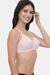 LILY Cotton Single Layered Non Wired 3/4th Coverage No Sag / Sag Lift Bra - Pink — thumbnail 5