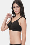 LILY C-Cup Single Layered Non Wired 3/4th Coverage No Sag / Sag Lift Bra - Black — thumbnail 3
