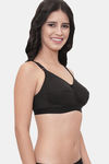LILY C-Cup Single Layered Non Wired 3/4th Coverage No Sag / Sag Lift Bra - Black — thumbnail 5