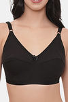 LILY Everyday Single Layered Non Wired 3/4th Coverage Minimiser Bra - Black — thumbnail 4
