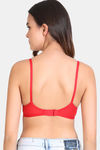 LILY Everyday Single Layered Non Wired 3/4th Coverage Minimiser Bra - Red — thumbnail 2