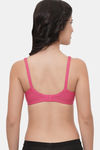 LILY Double Layered Non Wired 3/4th Coverage T-Shirt Bra - Pink — thumbnail 2