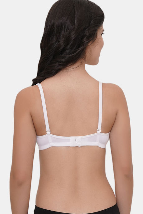LILY Seamless Padded Non Wired 3/4th Coverage T-Shirt Bra - White — image 2