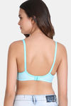 Lily Single Layered Non-Wired 3/4th Coverage Sag Lift Bra - Sky Blue — thumbnail 2