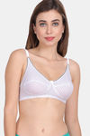 Lily Single Layered Non-Wired 3/4Th Coverage Super Support Bra - White — thumbnail 1