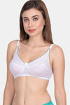 Lily Single Layered Non-Wired 3/4Th Coverage Super Support Bra - White — thumbnail 3