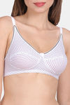 Lily Single Layered Non-Wired 3/4Th Coverage Super Support Bra - White — thumbnail 4