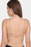 Lily Padded Non-Wired 3/4Th Coverage Super Support Bra - Skin — thumbnail 2