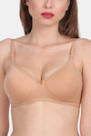 Lily Padded Non-Wired 3/4Th Coverage Super Support Bra - Skin — thumbnail 4